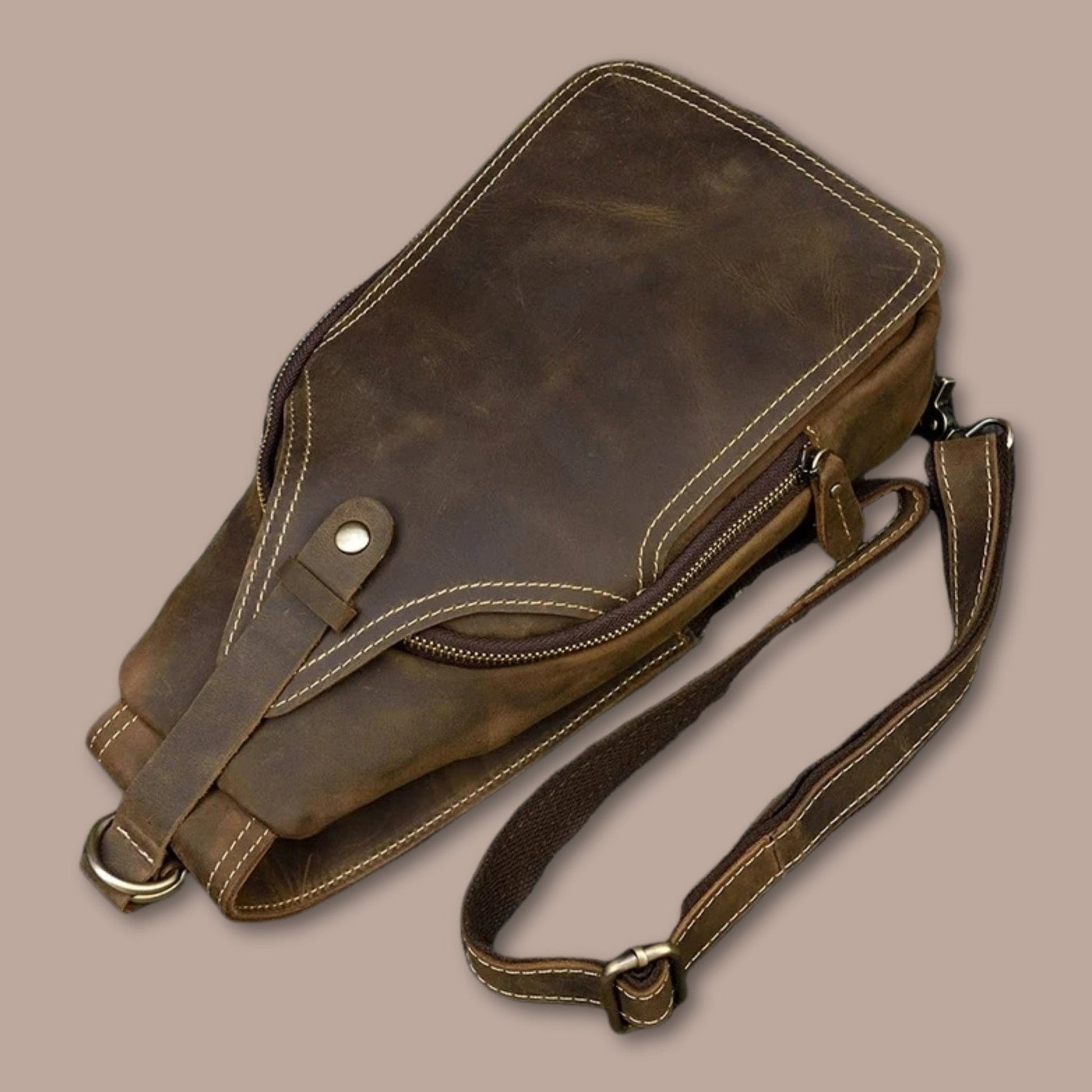 sacoche homme retro 17.5cm x 32cm x 6.5cm