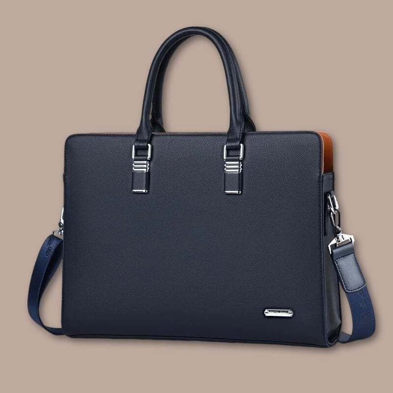 sacoche ordinateur homme tendance Bleu / 41cm x 30cm x 7cm