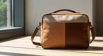 Sac bandoulière cuir homme week-end lumière naturelle