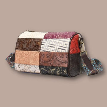 Modèle "Clarisse" <br> Sac a main bandouliere cuir