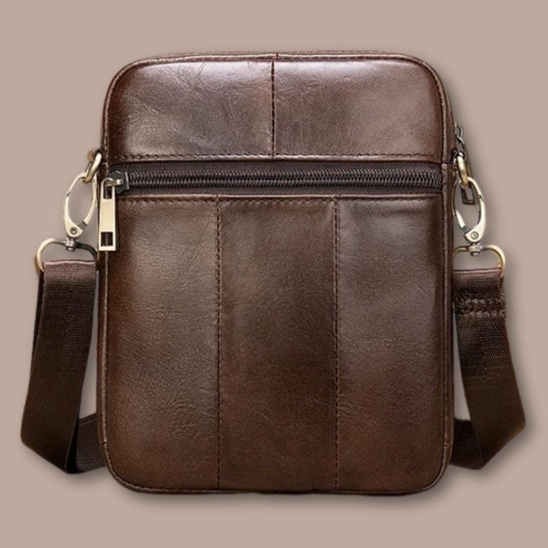Sacoche Bandoulière Homme Discrète en Cuir