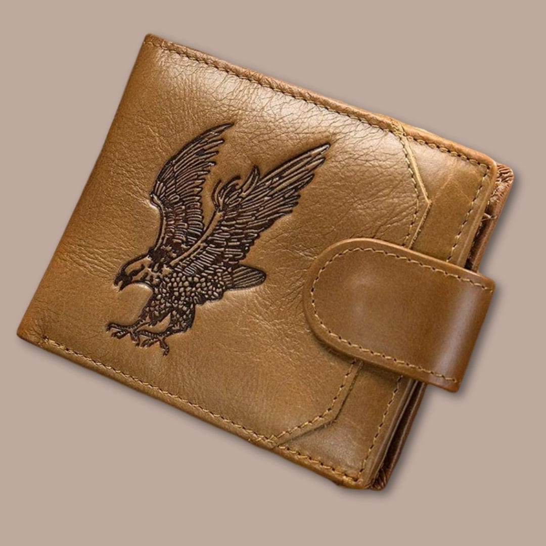 Modèle Trocadéro <br> Portefeuille homme cuir avec fermeture à pression