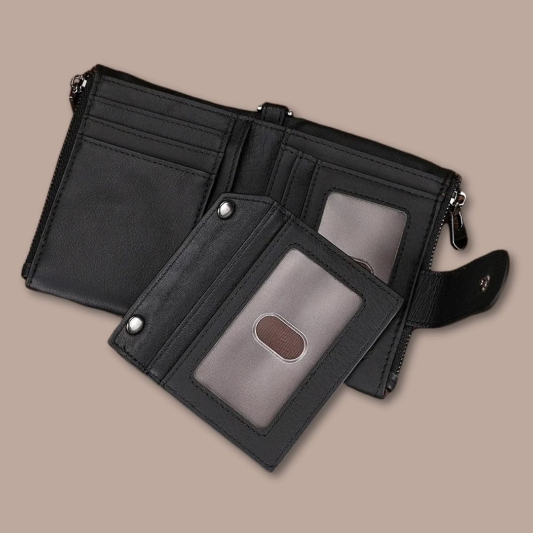 Modèle Invalides <br> Portefeuille homme cuir avec chaîne