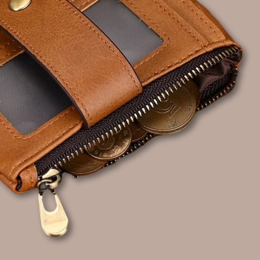 Modèle Invalides <br> Portefeuille homme cuir avec chaîne