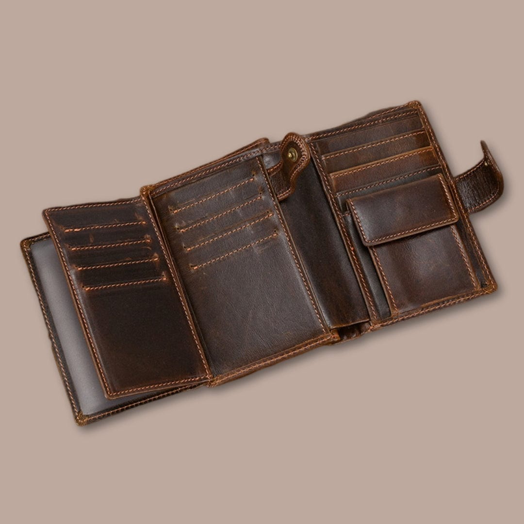 Modèle Ranelagh <br> Portefeuille Homme Cuir Retro