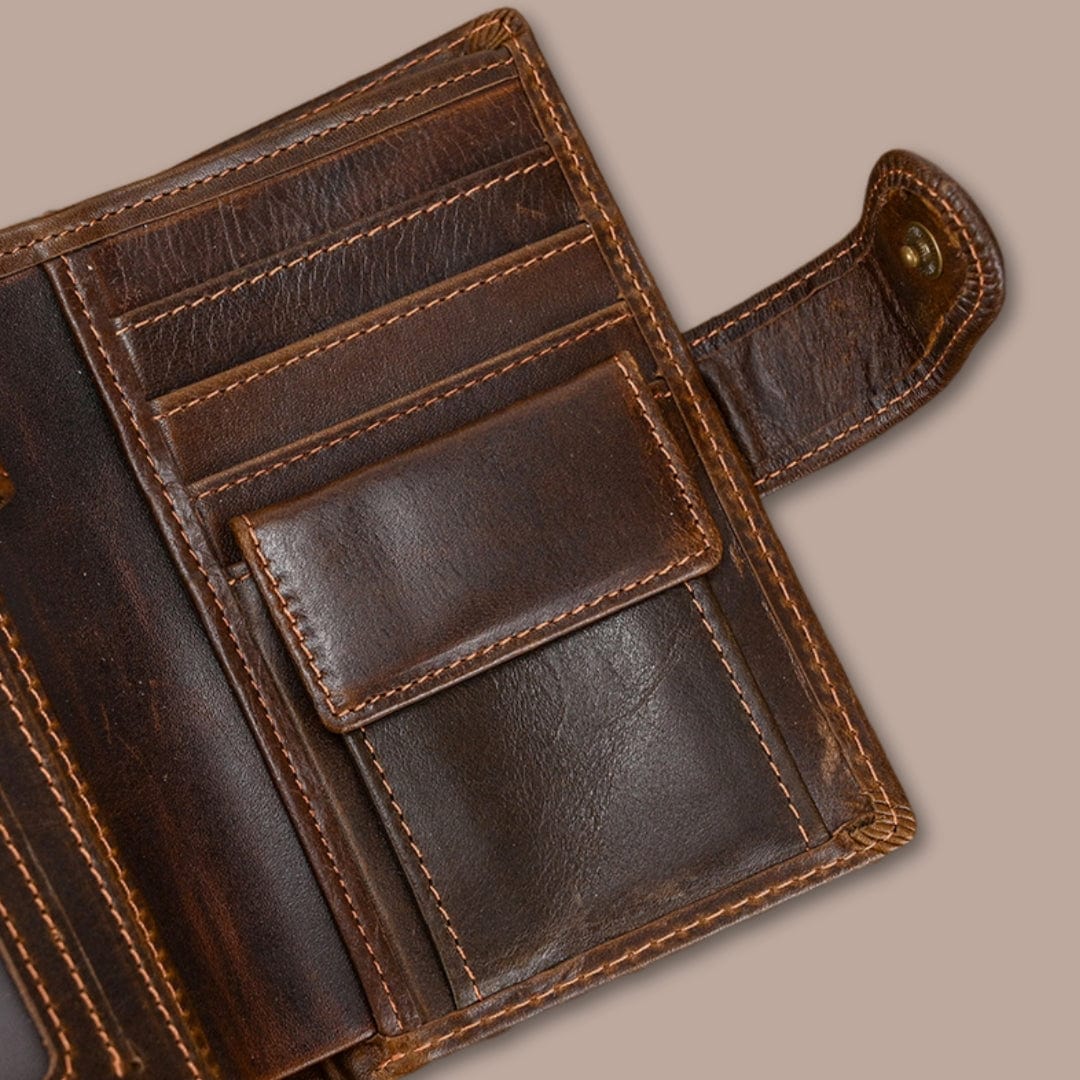 Modèle Ranelagh <br> Portefeuille Homme Cuir Retro