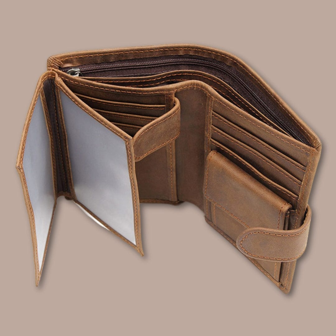 Modèle Ranelagh <br> Portefeuille Homme Cuir Retro