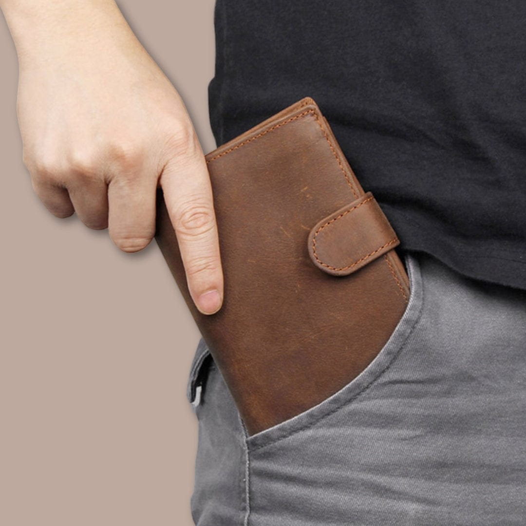 Modèle Ranelagh <br> Portefeuille Homme Cuir Retro