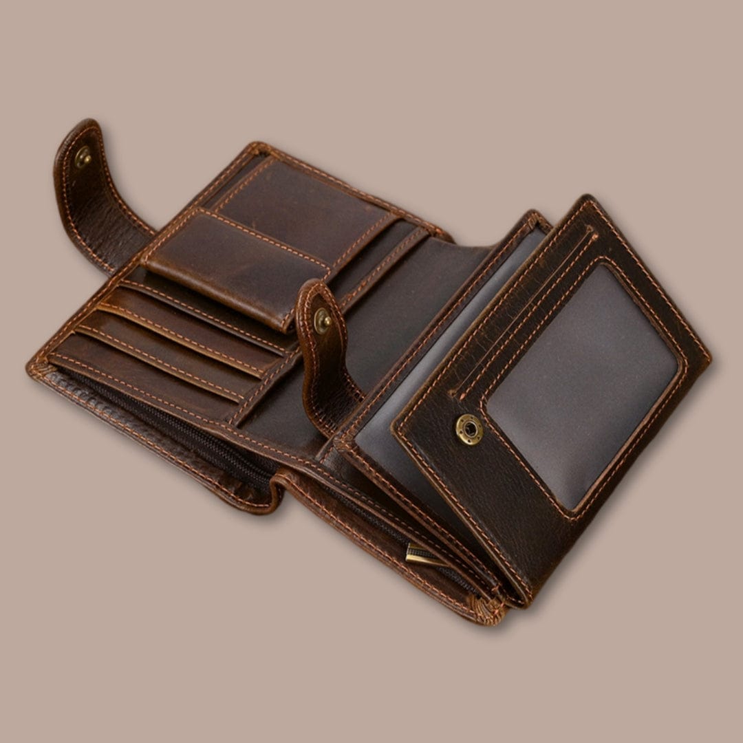 Modèle Ranelagh <br> Portefeuille Homme Cuir Retro