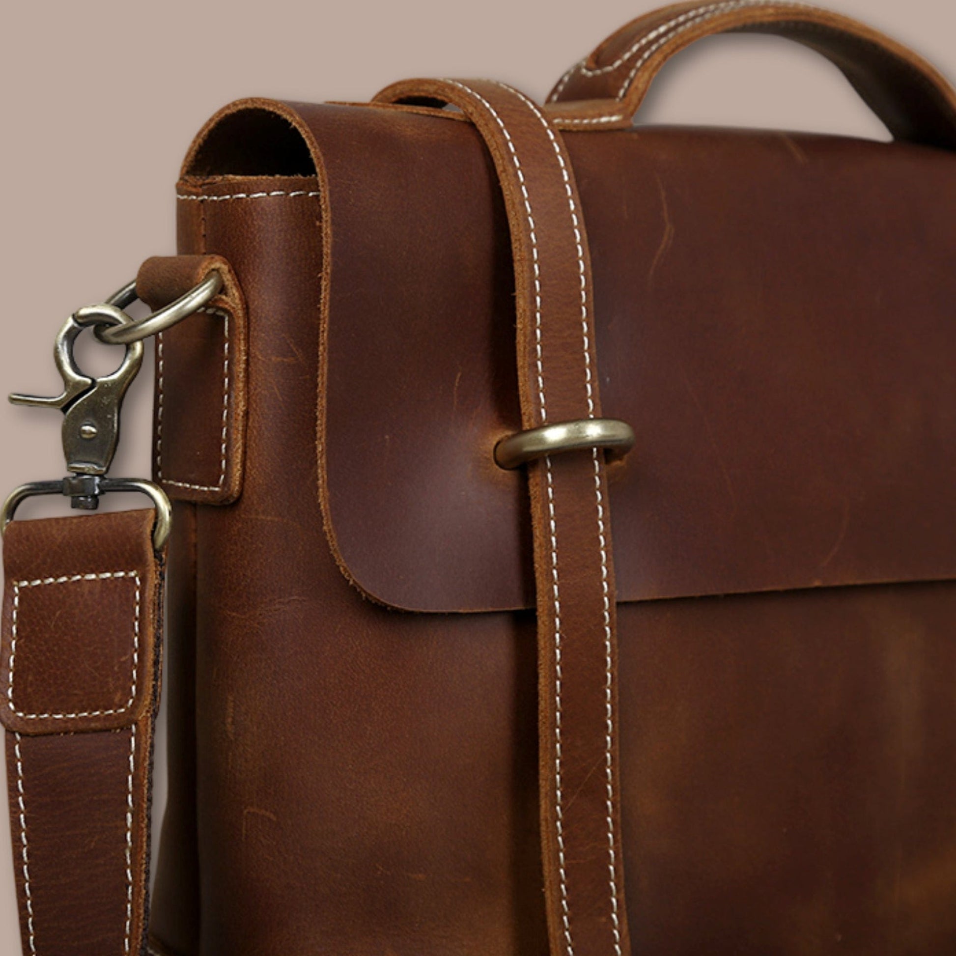 Besace Ordinateur Homme Cuir | Sacoche Homme en Cuir