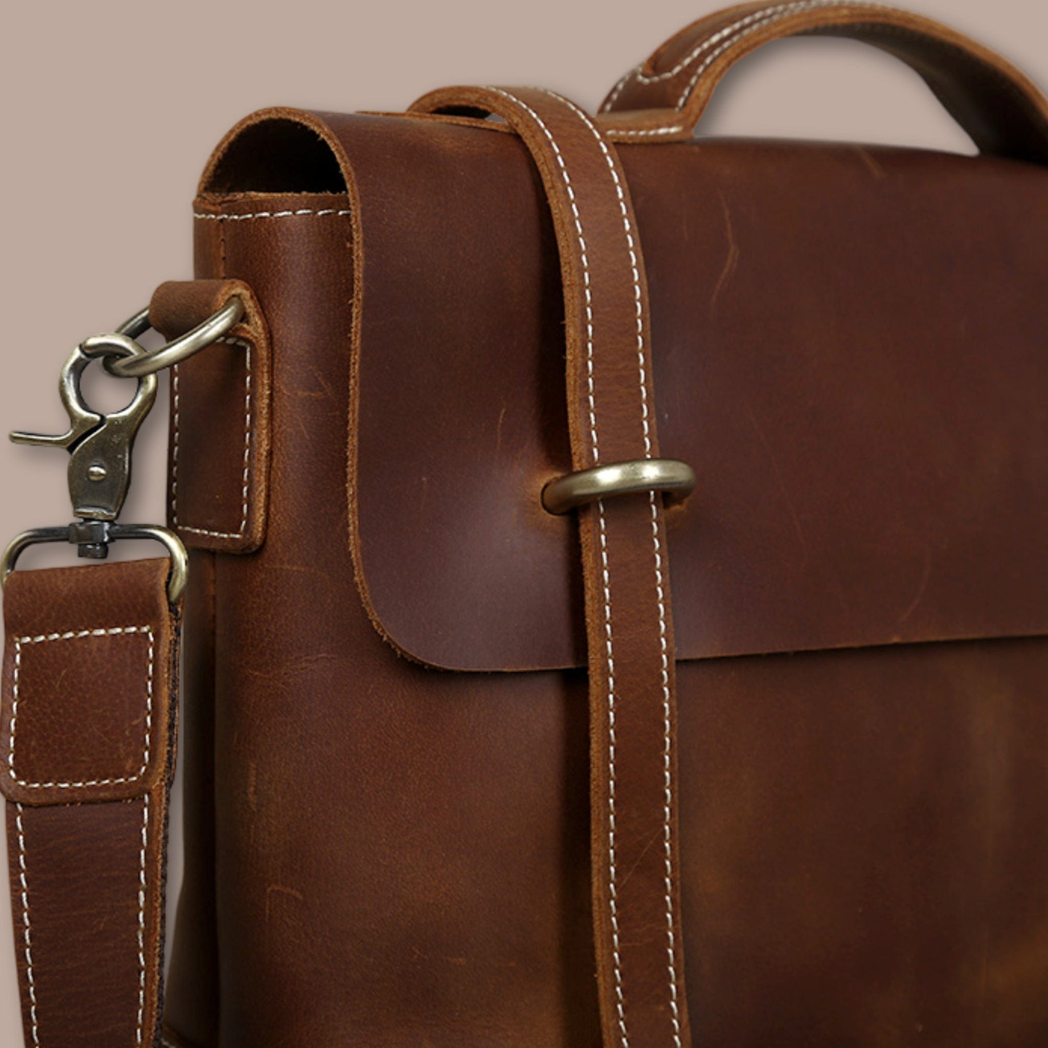Besace Ordinateur Homme Cuir | Sacoche Homme en Cuir