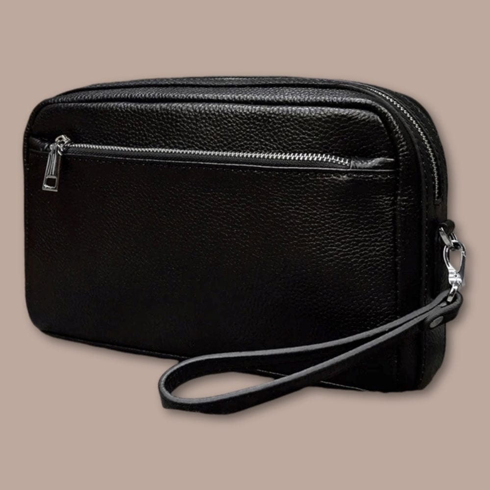 Pochette Bandouliere Homme Noir / 26cm x 15cm x 11cm