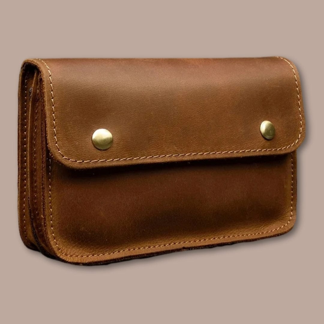 Pochette Ceinture Homme Marron