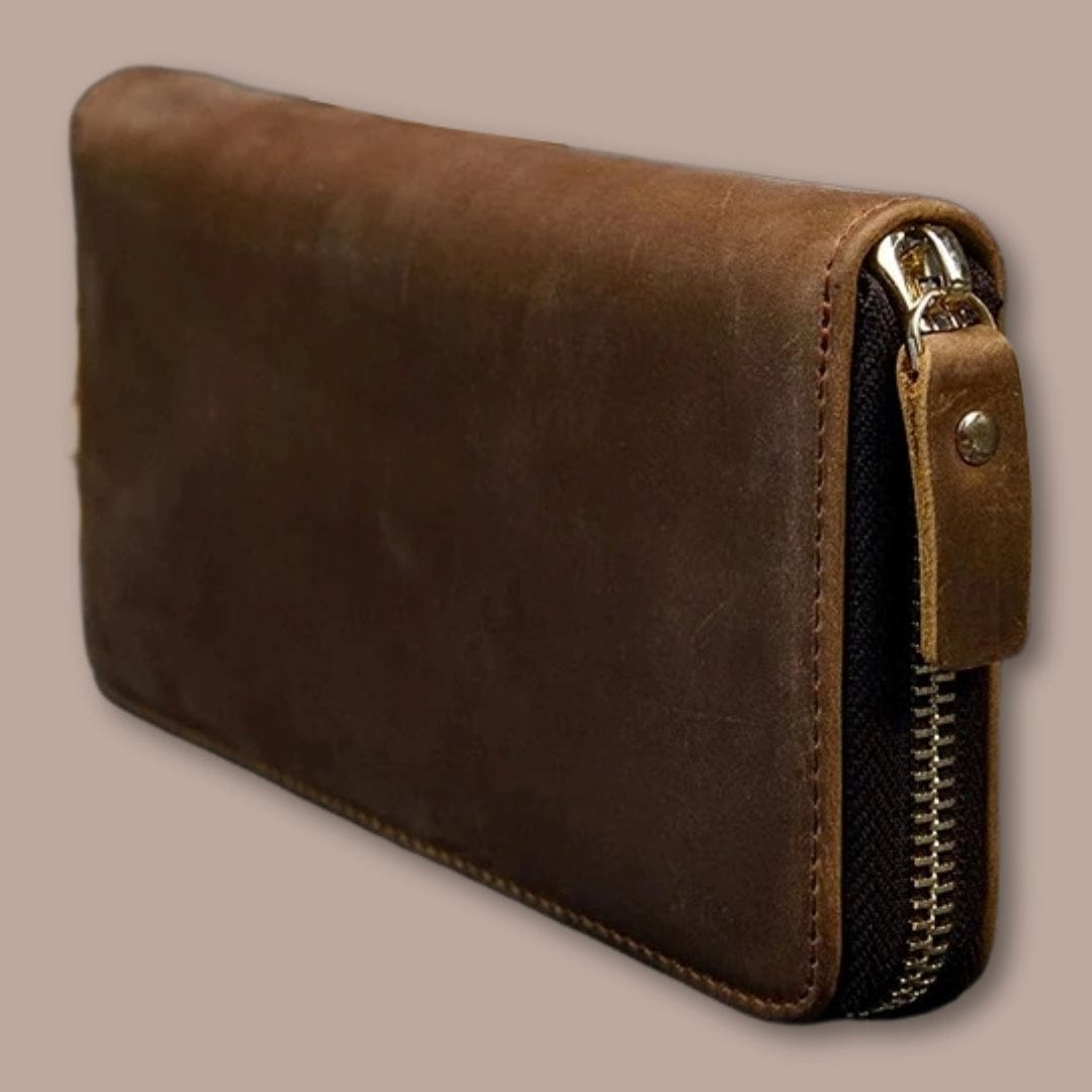 Portefeuille Long Homme Marron / 18.5cm x 9.5cm x 2.5cm