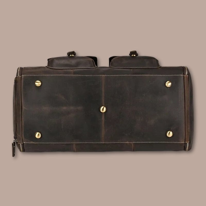 sac de voyage cuir homme 55cm x 26cm x 27cm