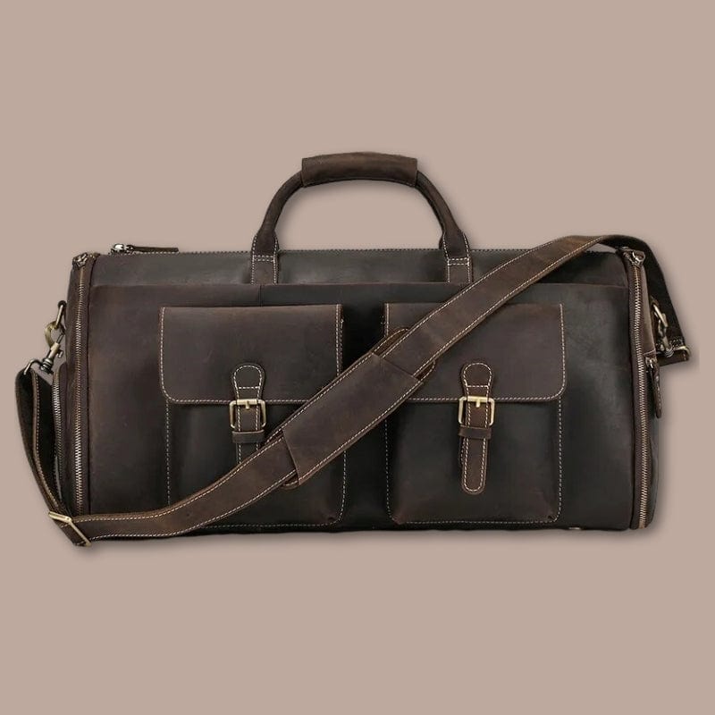 sac de voyage cuir homme 55cm x 26cm x 27cm