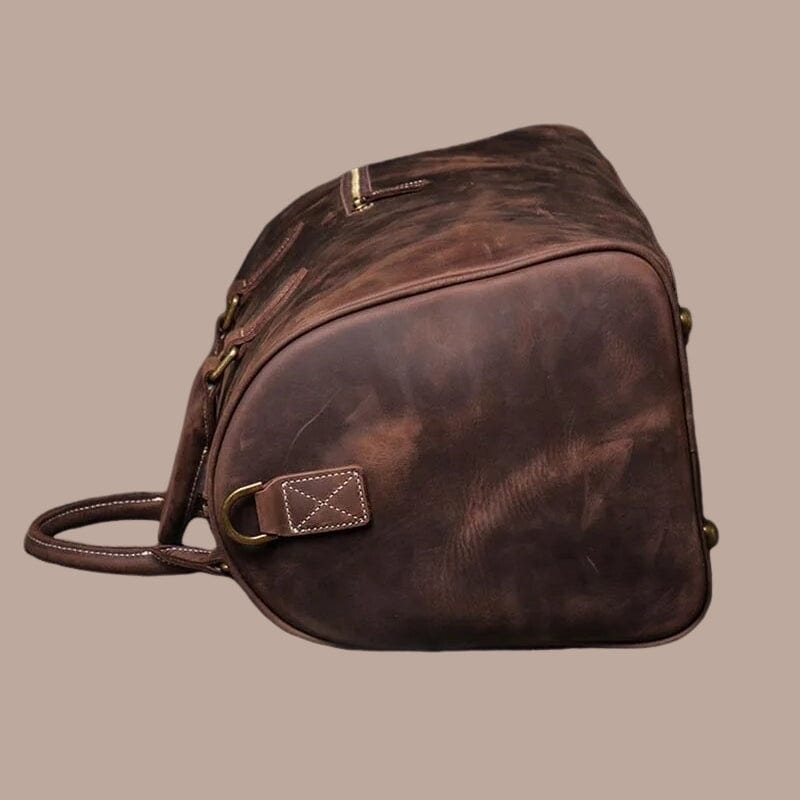sac de voyage cuir marron