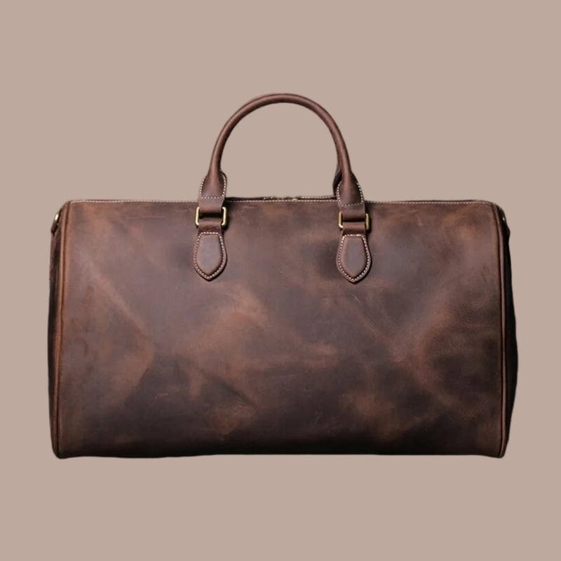sac de voyage cuir marron