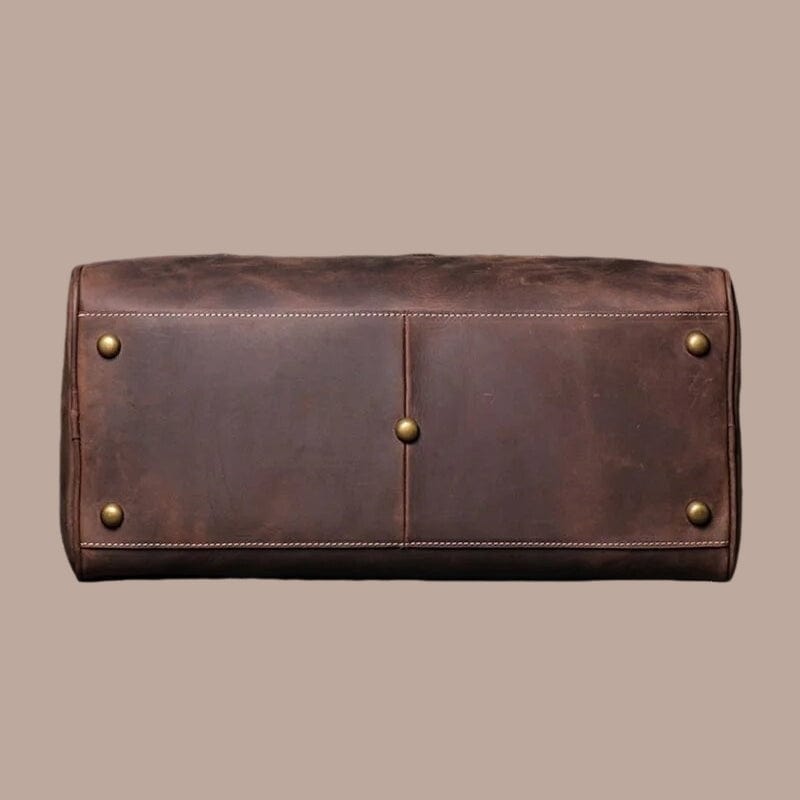 sac de voyage cuir marron