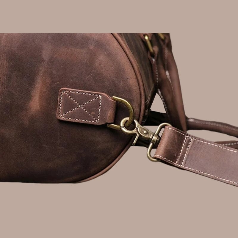 sac de voyage cuir marron