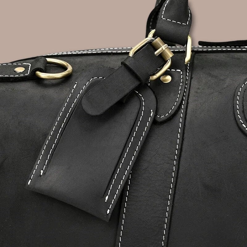 Grand Sac De Voyage En Cuir Véritable Pour Homme - 20 Pouces, Marron - Marque JMB - Neuf Avec étiquettes