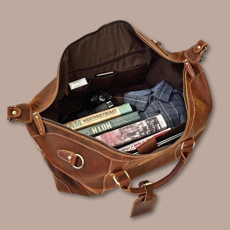 Sac de voyage homme cuir vintage