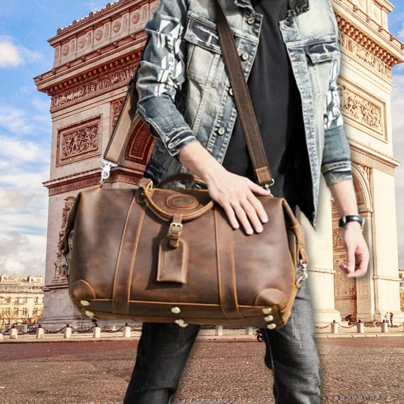 Sac de voyage homme cuir vintage