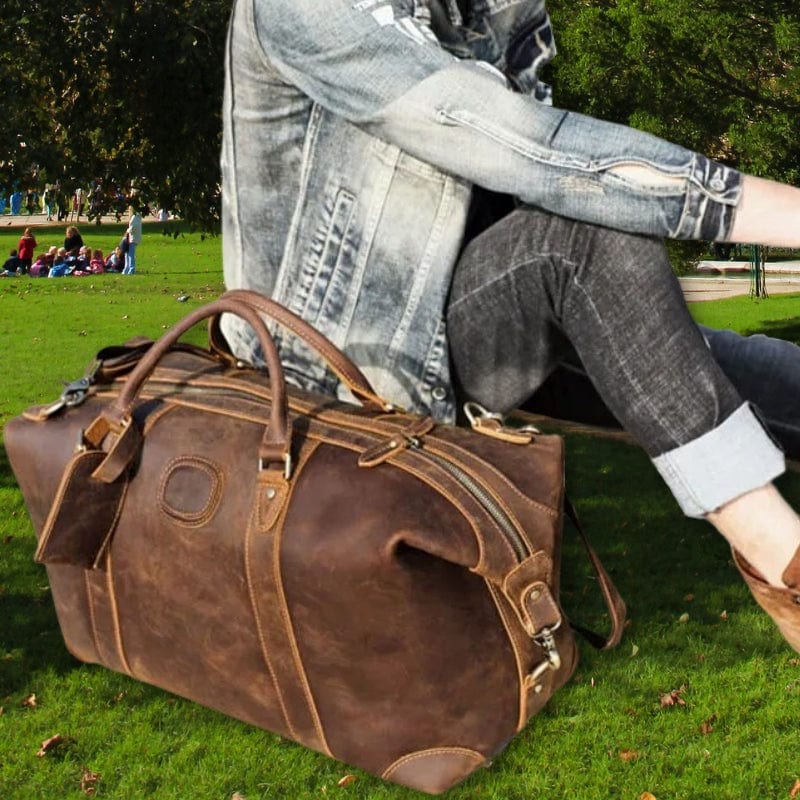 Sac de voyage homme cuir vintage