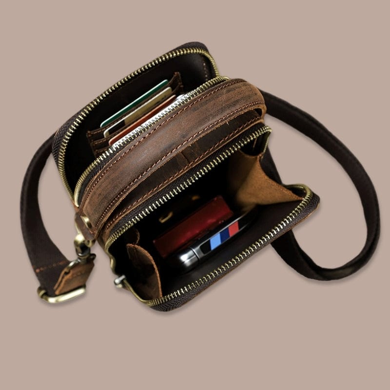 sacoche a bandouliere homme 12.5cm x 18.5cm x 4.5cm