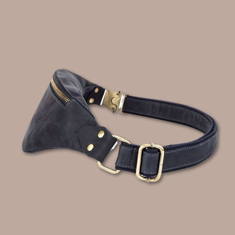 sacoche banane en cuir homme