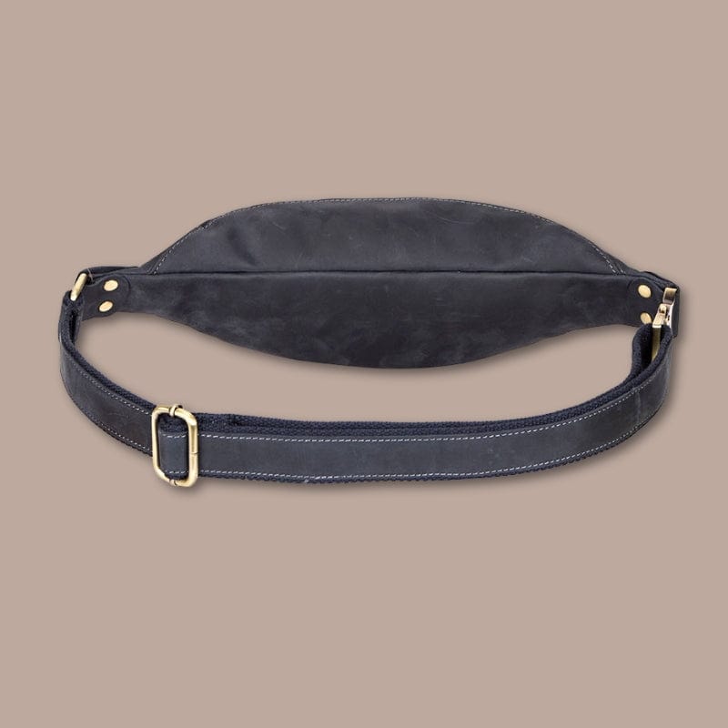 sacoche banane en cuir homme