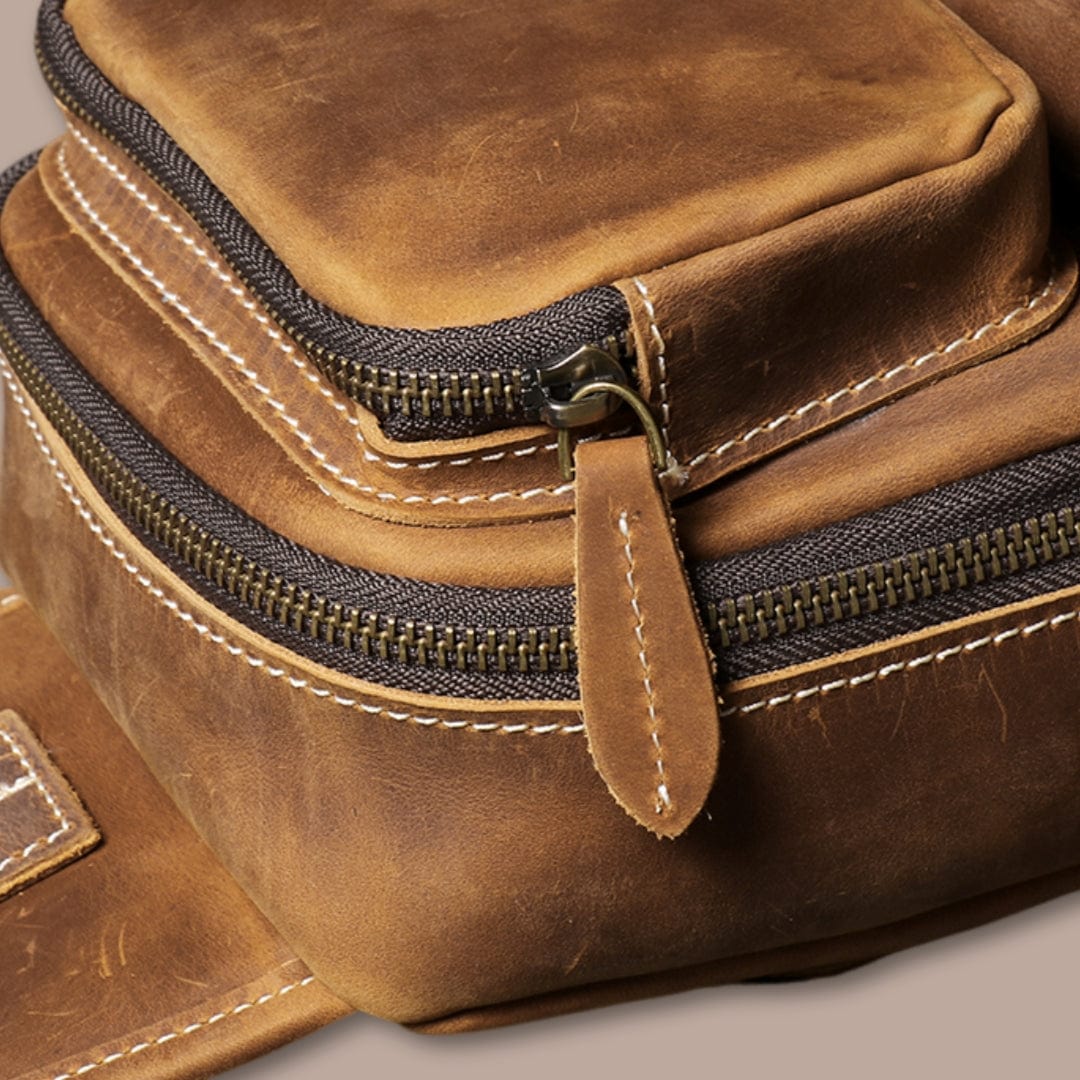 Sacoche Bandoulière Cuir Multipoches