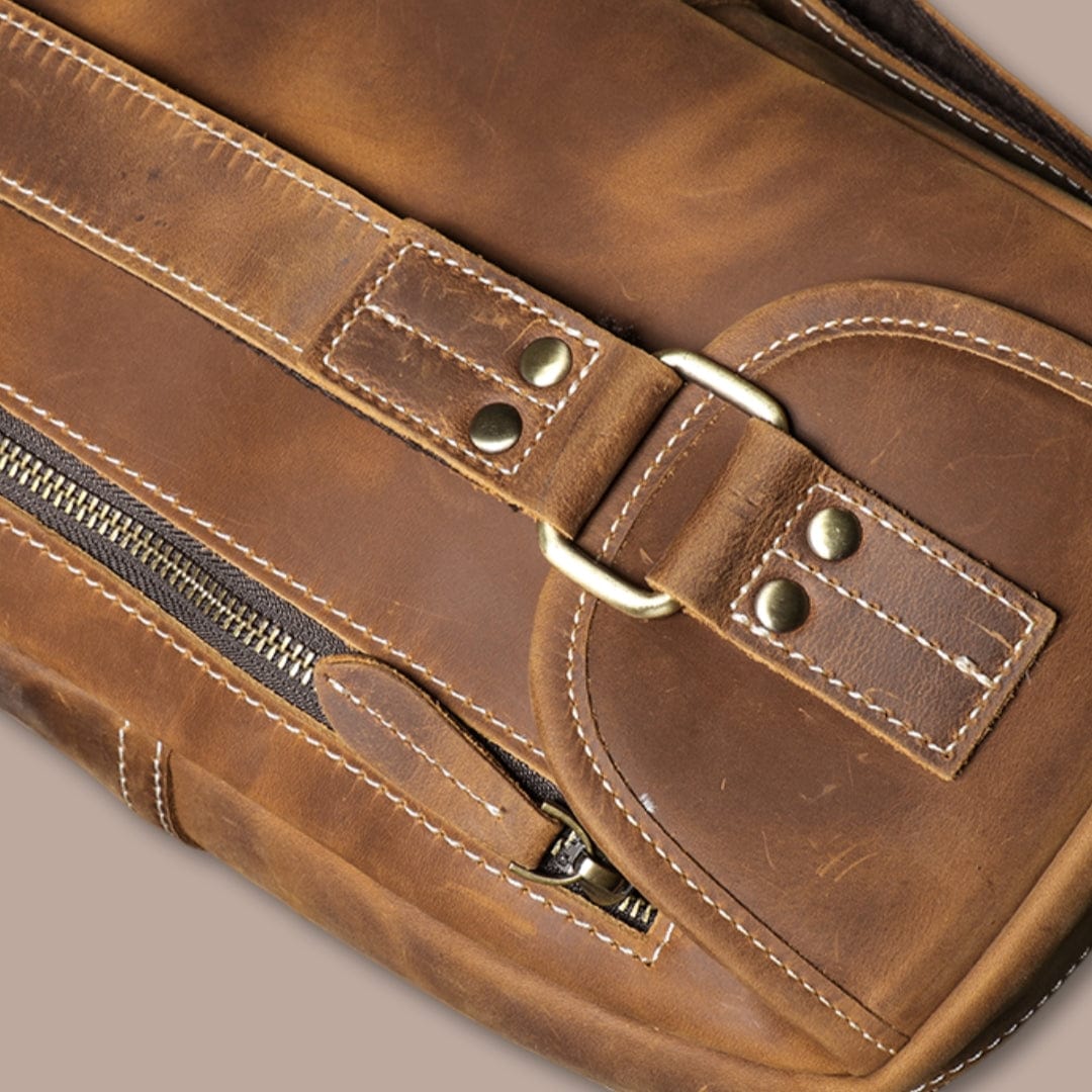 Sacoche Bandoulière Cuir Multipoches