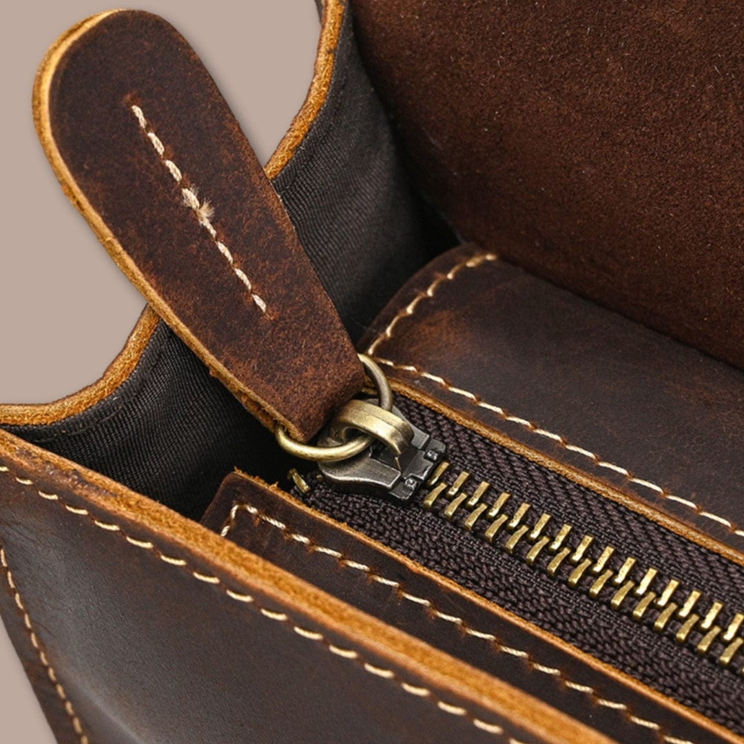 Sacoche bandoulière homme en cuir véritable | Qualité authentique
