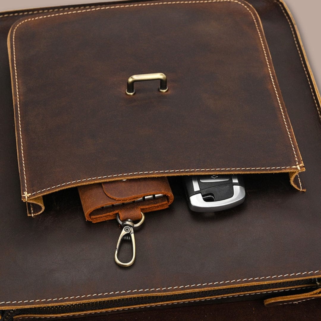 Sacoche bandoulière homme en cuir véritable | Qualité authentique