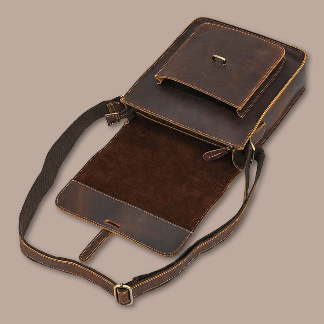 Sacoche bandoulière homme en cuir véritable | Qualité authentique