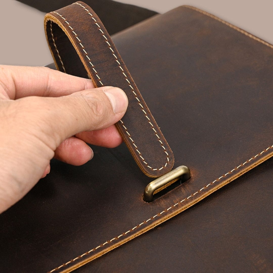 Sacoche bandoulière homme en cuir véritable | Qualité authentique