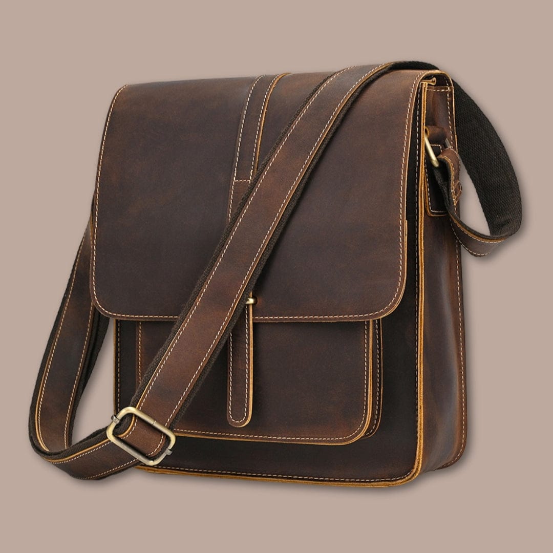 Sacoche bandoulière homme en cuir véritable | Qualité authentique