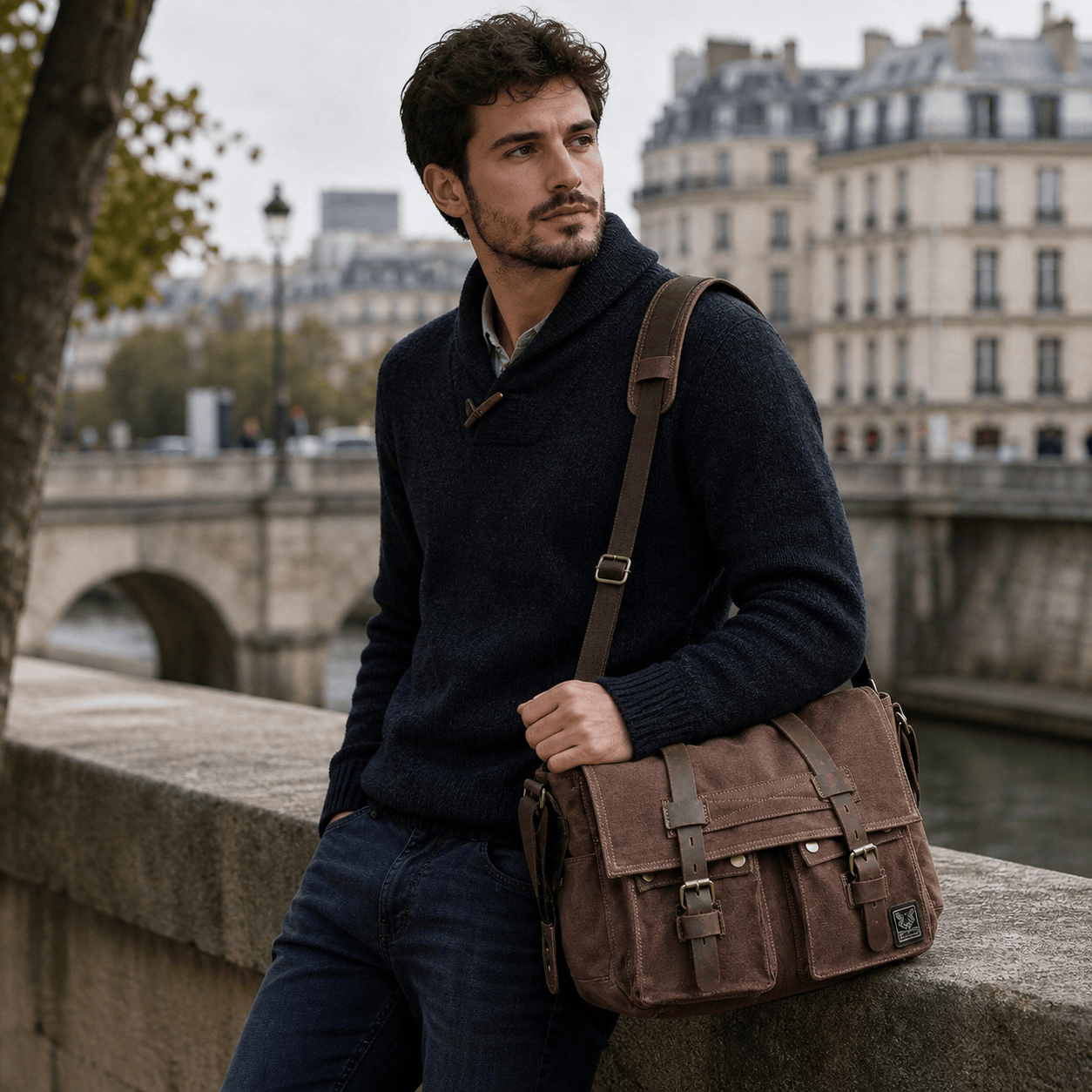 Sacoche Bandoulière Homme en Nylon | La Sacoche Parisienne