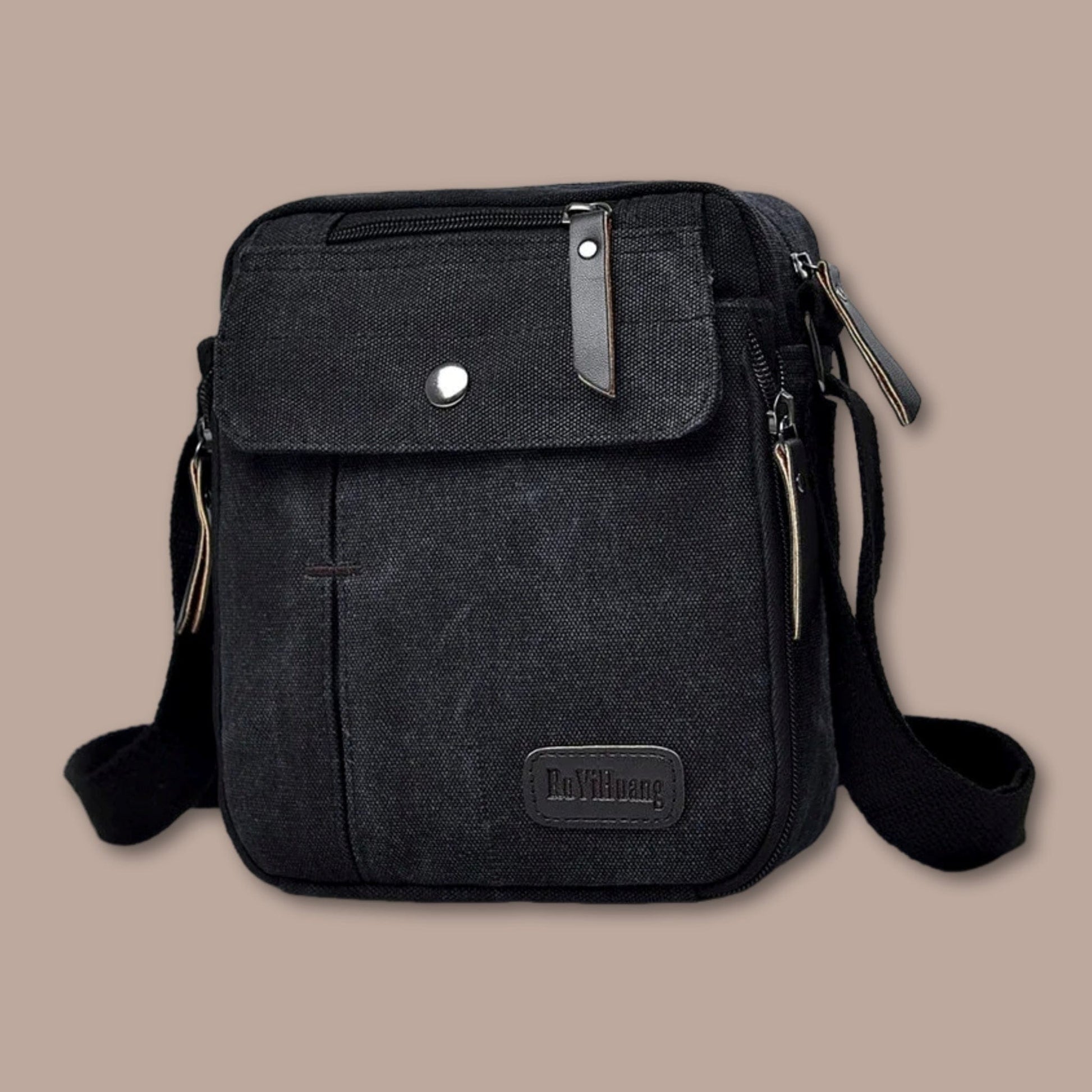 sacoche bandouliere homme pas cher Noir / 19cm x 21cm x 9cm