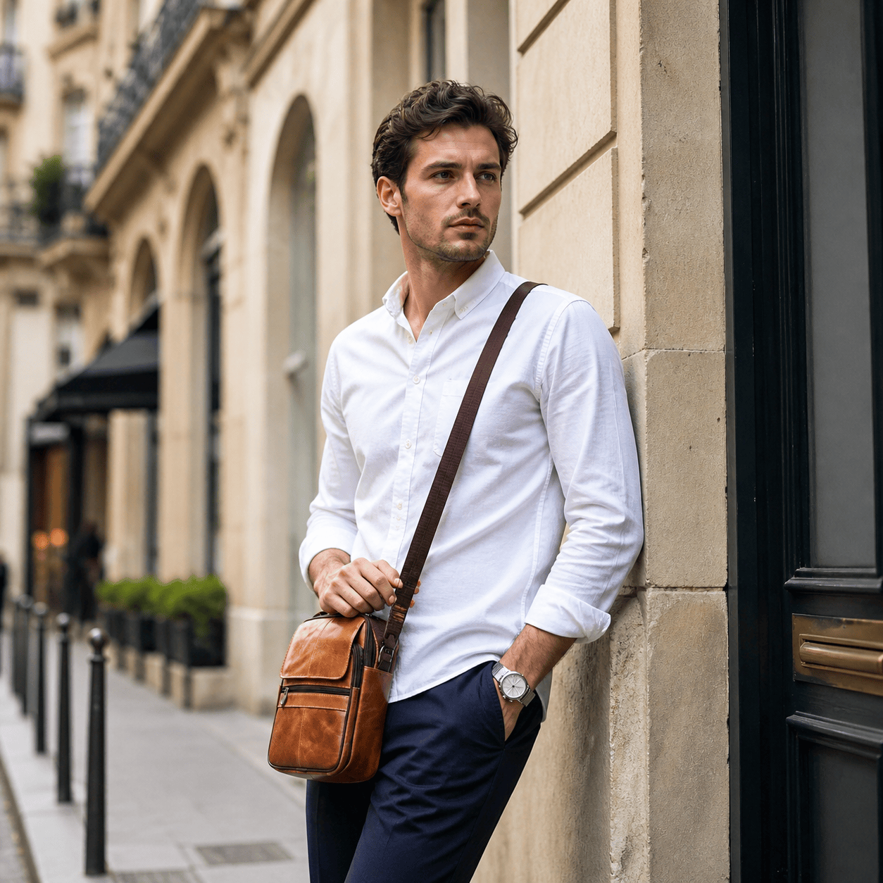 Sacoche Bandoulière Homme Sécurisée | La Sacoche Parisienne
