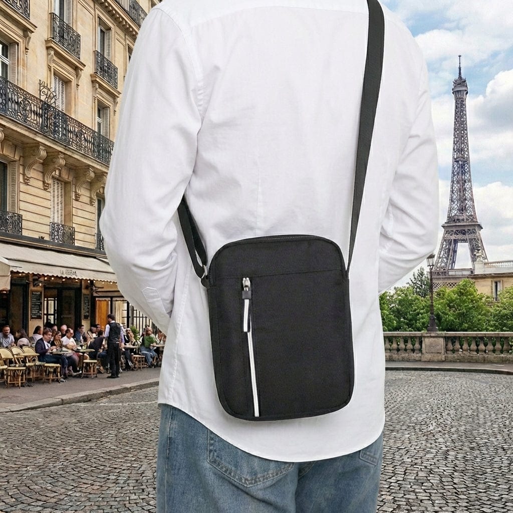 sacoche bandouliere homme tissu pas cher