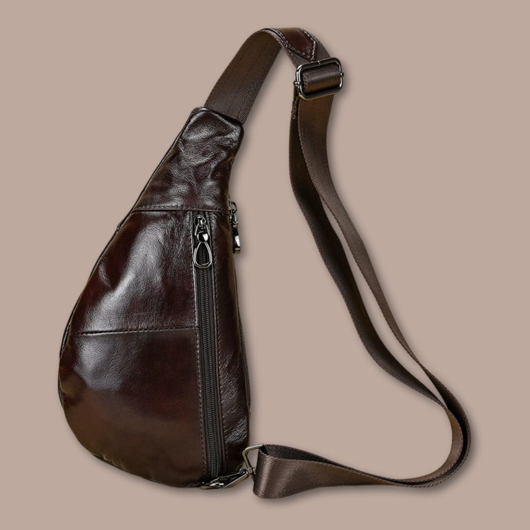 Sacoche bandoulière homme urbaine en cuir | Élégante & pratique