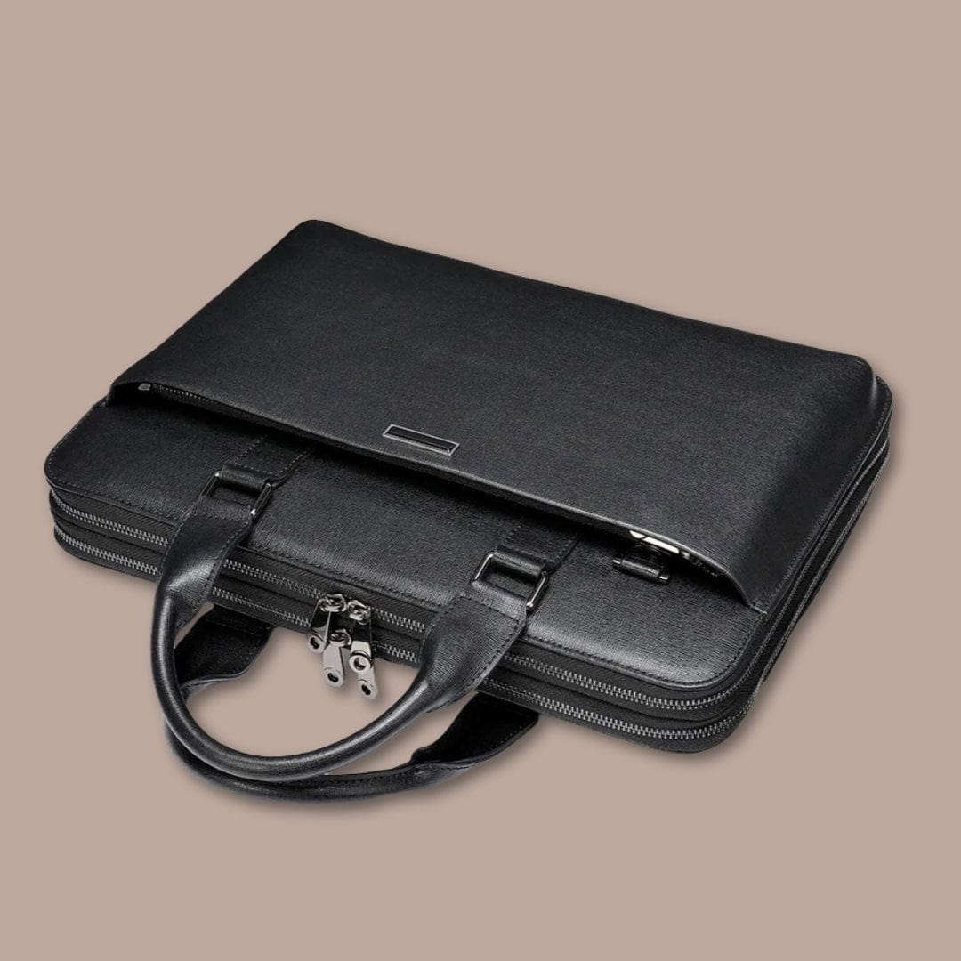 sacoche business homme Noir / 40cm x 37.5cm x 5cm