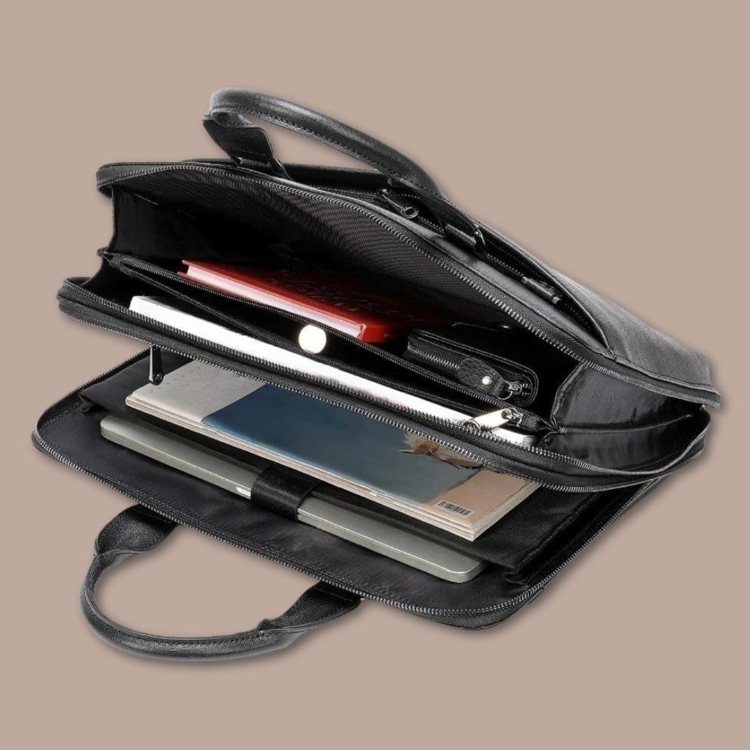 sacoche business homme Noir / 40cm x 37.5cm x 5cm