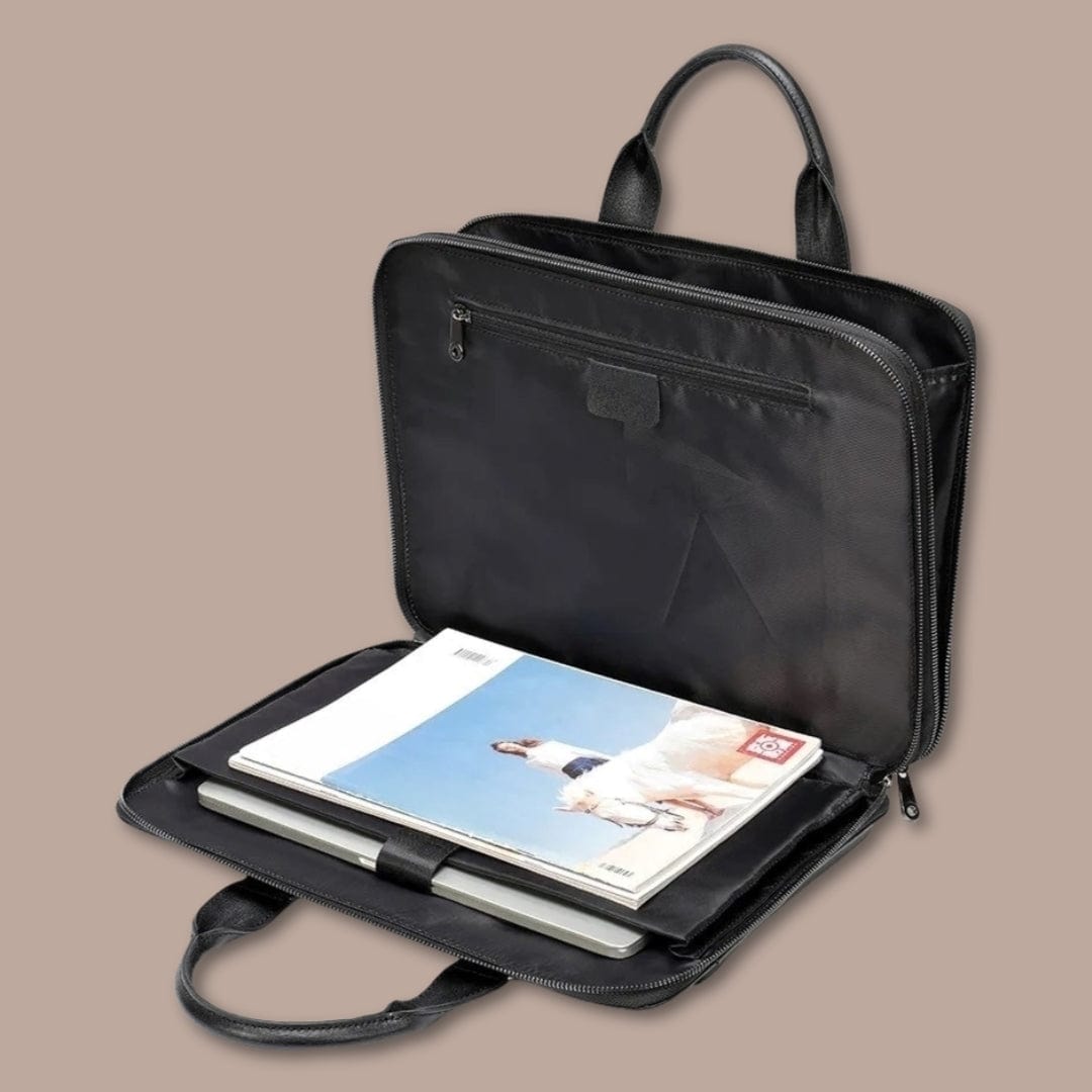 sacoche business homme Noir / 40cm x 37.5cm x 5cm