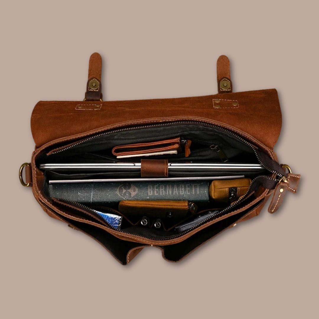 Sacoche Cartable Homme Cuir
