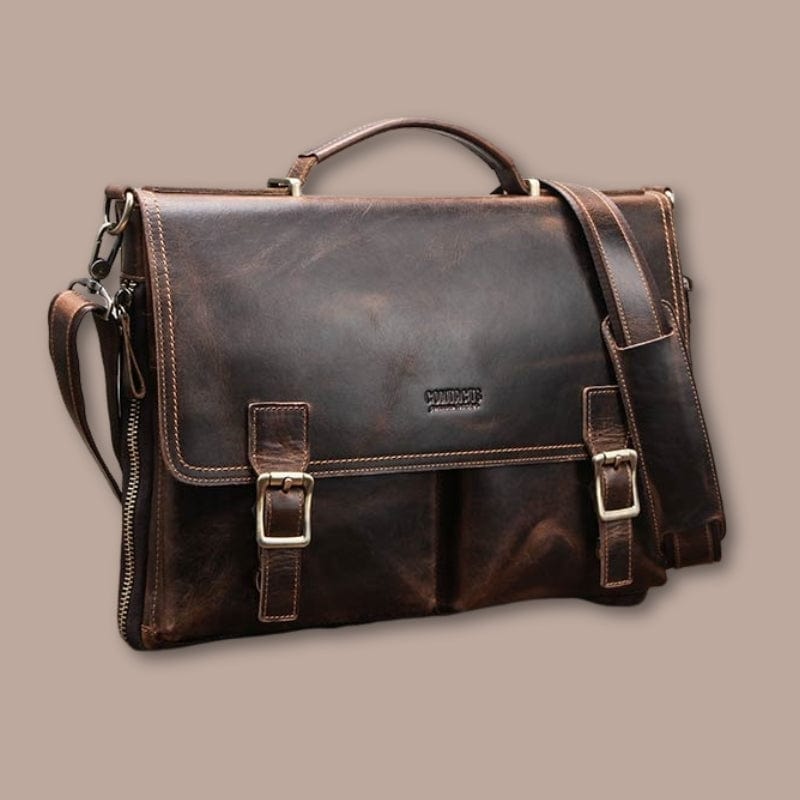 Sacoche Cartable Homme Cuir