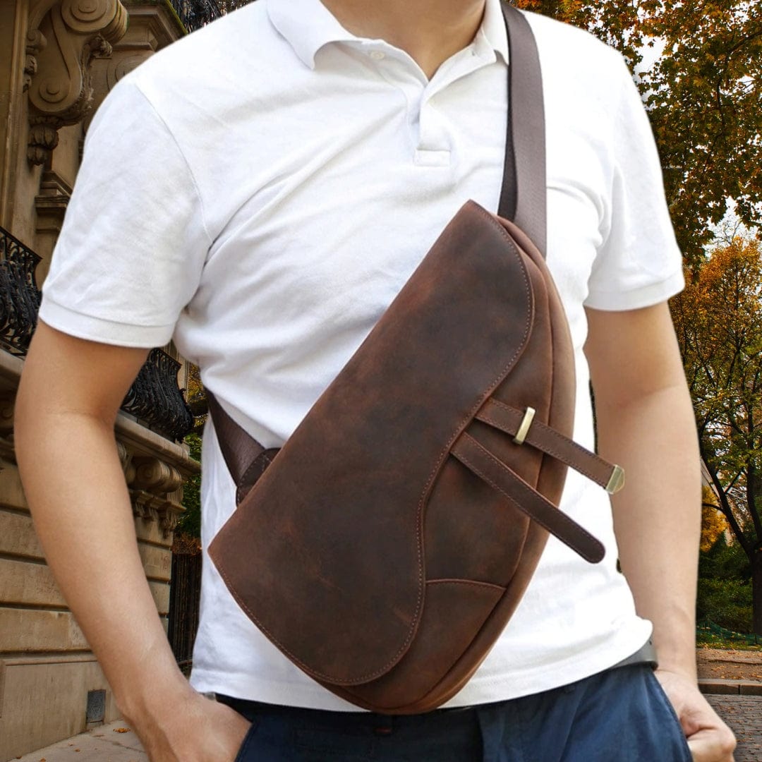 Sacoche Cuir Crazy Horse Original Marron