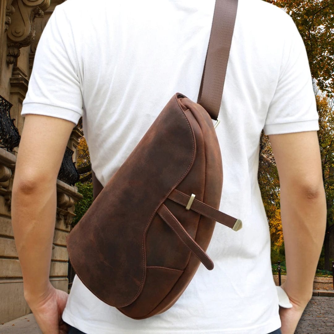 Sacoche Cuir Crazy Horse Original Marron